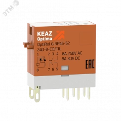 Реле промежуточное OptiRel G RP46-52-24-8-CO/TIL