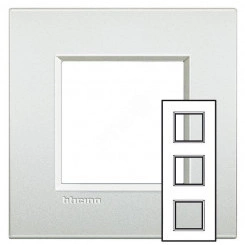 LL Рамка 2x3 модуля 71мм Белый жемчуг LL Рамка 2x3 модуля 71мм Белый жемчуг