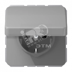 Крышка откидная для штепсельных розеток и изделий с платой 50?50 мм серая Крышка откидная для штепсельных розеток и изделий с платой 50?50 мм серая