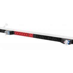 Блок розеток вертикальный, мониторинг, измерение, 3 фазы 32А, авт, 36C13, 1820 мм, вх IEC 309, шнур 3м Блок розеток вертикальный, мониторинг, измерение, 3 фазы 32А, авт, 36C13, 1820 мм, вх IEC 309, шнур 3м