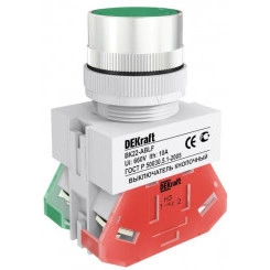 Выключатель кнопочный ABLF ВК-22 d22мм 220В зел. DEKraft 25013DEK