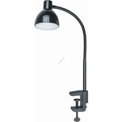 Светильник настольный светодиодный NDF-C010-6W-4K-BL-LED на струбцине черный