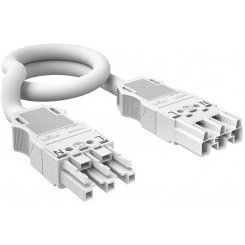 Кабель соединительный штекер-гнездо WINSTA MIDI длина 1 м (H05Z1Z1-F 3х2,5 мм2, L-PE-N, белый) Кабель соединительный штекер-гнездо WINSTA MIDI длина 1 м (H05Z1Z1-F 3х2,5 мм2, L-PE-N, белый)