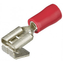Гильзы флажковые с отводом изолированныеованные красные штекер: 63 x 08 мм 05 - 10 мм (AWG 20-17) 100 шт KN-9799090