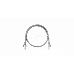 Шнур U/UTP 4 пары, Кат.5e, 2хRJ45/8P8C, T568B, 7х0,175мм, LSZH, серый, 2м