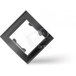 Рамка 1 пост Бриллиант черная