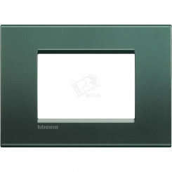 LivingLight Рамка прямоугольная 3 поста Зеленый шелк