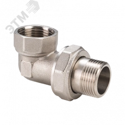 Сгон разъемный ВН 1/2' угловой (американка), никелированный Сгон разъемный ВН 1/2' угловой (американка), никелированный