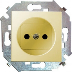 Simon15 Розетка 2P со шторками 16А 250В винтовой зажим слоновая кость Simon15 Розетка 2P со шторками 16А 250В винтовой зажим слоновая кость
