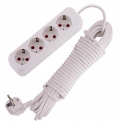 Удлинитель с заземлением 4 входа 10 метров