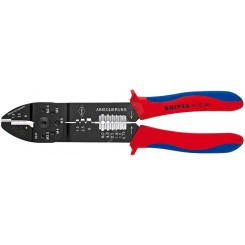 Пресс-клещи для резки и зачистки кабеля опрессовки кабельных наконечников и штекеров 3 гнезда обжим кабельных наконечников с изолятором и кабельных соединителей: 05-60 мм (AWG 20 - 10) j обжим штекеров открытых неизолированныеованных шириной 63 Пресс-клещи для резки и зачистки кабеля опрессовки кабельных наконечников и штекеров 3 гнезда обжим кабельных наконечников с изолятором и кабельных соединителей: 05-60 мм (AWG 20 - 10) j обжим штекеров открытых неизолированныеованных шириной 63