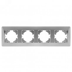 GUSI Ugra РАМКА 4-местная, цвет серебро.