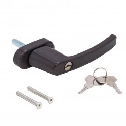 Ручка с ключом + кнопка д/пластокон Корич (WH008) Ручка с ключом + кнопка д/пластокон Корич (WH008)