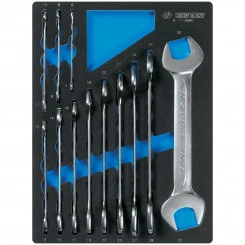 Набор рожковых ключей, ложемент, 12 предметов Набор рожковых ключей, ложемент, 12 предметов