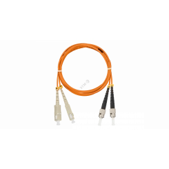 Шнур оптический переходной MM 50/125 OM2 SC/UPC-ST/UPC двойной LSZH 2мм