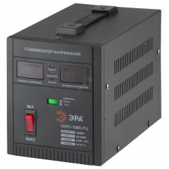 Стабилизатор напряжения переносной ЭРА            СНПТ-1000-РЦ цифровой дисплей 900-260В/220В,      1000ВА
