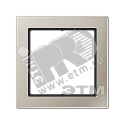 Рамка 1 пост благородная сталь Рамка 1 пост благородная сталь