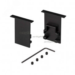 Заглушка SL-COMFORT-2542-F BLACK глухая (ARL, Металл)