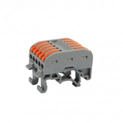 Клемма СМК 222-425D проходная 5-полюсная, с крепл на DIN-рейку (0,08-4 кв мм) Клемма СМК 222-425D проходная 5-полюсная, с крепл на DIN-рейку (0,08-4 кв мм)