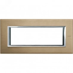 Axolute Накладки декоративные прямоугольные алюминий/титан на 6 модулей