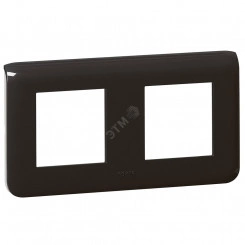 Рамка Mosaic 2x2 модуля, горизонтальная, антрацит Рамка Mosaic 2x2 модуля, горизонтальная, антрацит