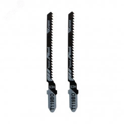 Пилка для электролобзика по оргстеклу T119BO 76 мм 12 зубьев на дюйм 4-20 мм фигурный рез (упак - 2 Пилка для электролобзика по оргстеклу T119BO 76 мм 12 зубьев на дюйм 4-20 мм фигурный рез (упак - 2