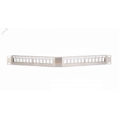 Патч-панель 19д 1U угловая наборная под 24 модуля Keystone UTP/STP металлик Патч-панель 19д 1U угловая наборная под 24 модуля Keystone UTP/STP металлик