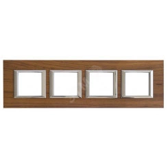 Axolute Рамка 2х4 поста 71мм горизонтальная тик Axolute Рамка 2х4 поста 71мм горизонтальная тик