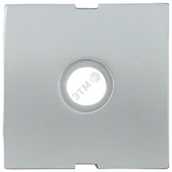 Накладка TV проходная/оконечная BOLERO серебряный Накладка TV проходная/оконечная BOLERO серебряный