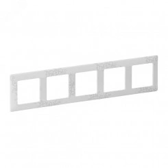 Valena LIFE Рамка 5 постов Эл грей универсальная Valena LIFE Рамка 5 постов Эл грей универсальная