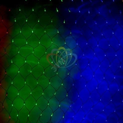 Гирлянда-сеть профессиональная светодиодная 1х1.5м свечение с динамикой черный провод мульти