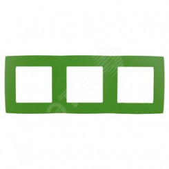 Рамка на 3 поста, Эра12, зелёный, 12-5003-27