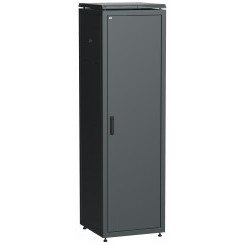 Шкаф сетевой 19дюйм ITK LINEA N 47U 600х800 мм металлическая передняя дверь черный