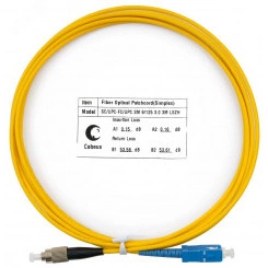 Шнур оптический simplex 3м SC-FC 9/125 sm  LSZH FOP(s)-9-SC-FC-3m