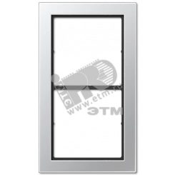 Рамка 2 поста алюминий