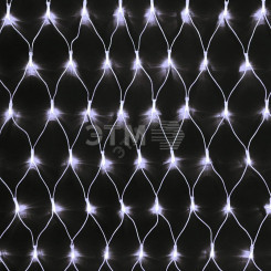 Гирлянда профессиональная Сеть 2х1,5м, свечение с динамикой, прозрачный ПВХ, 288 LED, 230 В, цвет: Белый