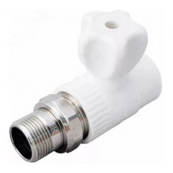 Кран для радиатора прямой 20 х 1/2' полипропиленовый PPR белый Кран для радиатора прямой 20 х 1/2' полипропиленовый PPR белый