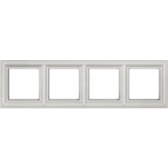 EPD Рамка 4-кратная для вертикальной и горизонтальной установки белая