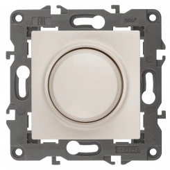 Светорегулятор поворотно-нажимной, 400ВА 230В, Эра Elegance, сл.кость,14-4101-02 Светорегулятор поворотно-нажимной, 400ВА 230В, Эра Elegance, сл.кость,14-4101-02