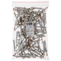 Дюбель-гвоздь 6х40 грибовидный бортик, нейлон (100шт) Дюбель-гвоздь 6х40 грибовидный бортик, нейлон (100шт)