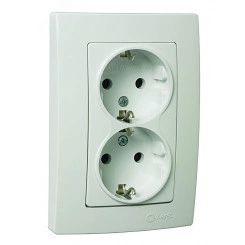 РОЗЕТКА ДВОЙНАЯ С/З РОЗЕТКА ДВОЙНАЯ С/З