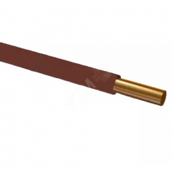Провод силовой ПуВ 1х4 коричневый (100м) однопроволочный