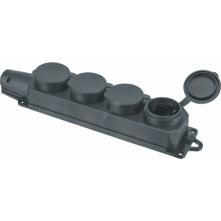 Колодка Navigator 61 373 NCA-BLR2-04-16A-E-IP44-BL 4гн с/з каучук черная Колодка Navigator 61 373 NCA-BLR2-04-16A-E-IP44-BL 4гн с/з каучук черная