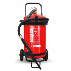 Огнетушитель воздушно-пенный ОВП-40(з) МИГ летний (10А, 233В) на съемной тележке с перекрывным стволом