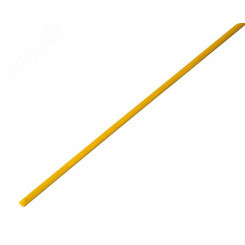 Термоусаживаемая трубка 1,5 0,75 мм, желтая, упаковка 50 шт. по 1 м