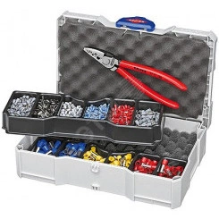 Набор контактных гильз в систейнере пресс-клещи KN-9771180 гильзы контактные изолированныеованные 05мм 075мм 1мм 15мм по 200шт 25мм - 150шт 4мм 6мм - 75шт 10мм - 50шт 16мм - 40шт Набор контактных гильз в систейнере пресс-клещи KN-9771180 гильзы контактные изолированныеованные 05мм 075мм 1мм 15мм по 200шт 25мм - 150шт 4мм 6мм - 75шт 10мм - 50шт 16мм - 40шт