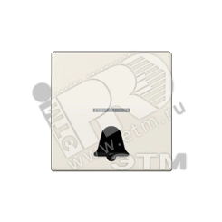 Клавиша для выключателя с символом  звонок   слоновая кость