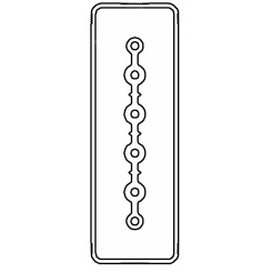 Секция прямая шинопровод 1+0 точек отвода L=3000мм Cu 6P 40A