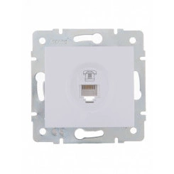KARINA Розетка телефонная евро белая (10шт/120шт)