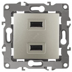 Устройство зарядное USB, 5В-2100мА, Эра12, шампань, 12-4110-04 Устройство зарядное USB, 5В-2100мА, Эра12, шампань, 12-4110-04